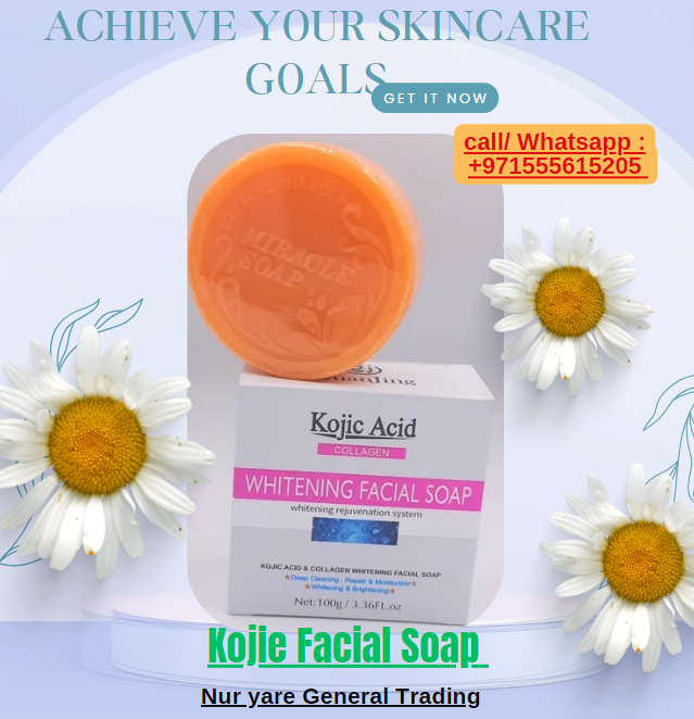 Kojic acid whitening facial soap