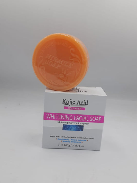 Kojic acid whitening facial soap