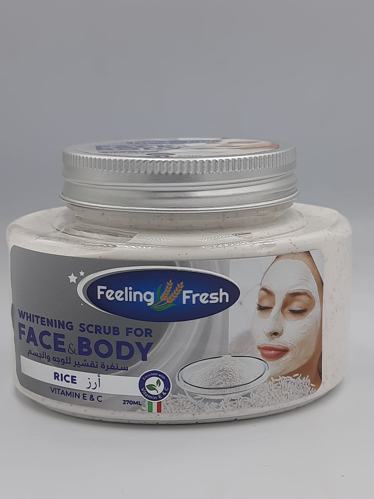 FEELING FRESH RICE ,FACE & BODY SCRUB-270ML