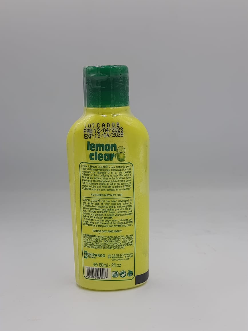 LEMON CLEAR OIL -60ML