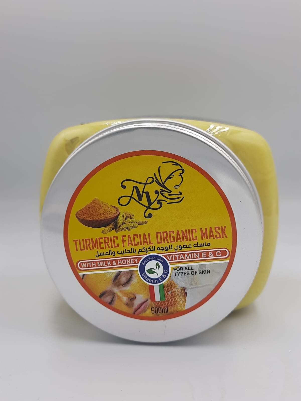 TURMERIC FACE ORGANIC MASK 500ML