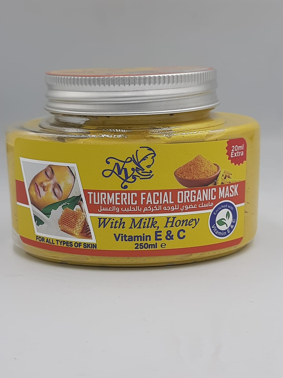 TURMERIC FACE ORGANIC MASK 270ML